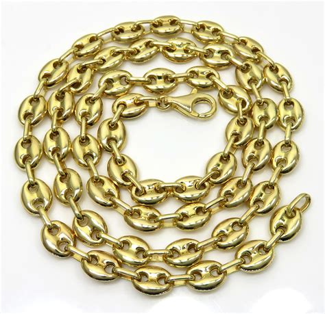 10kt gucci cut chain men's 28 inch|gucci chains for men.